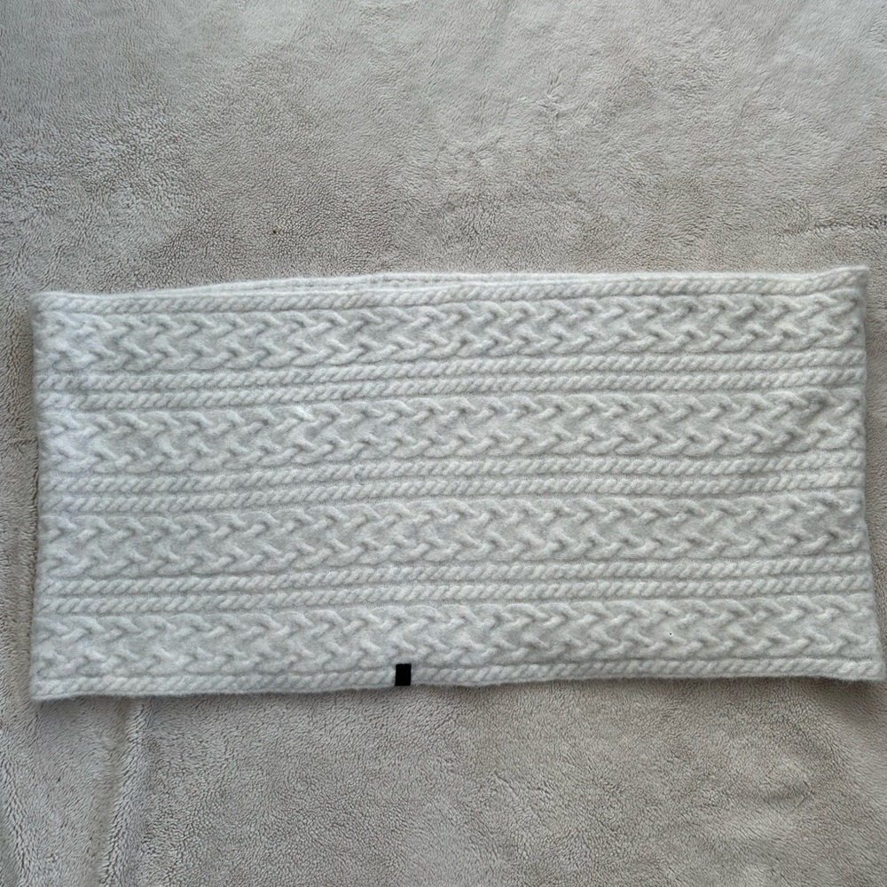 NWT All Saints Jody Cable Knit Alpaca Wool Snood Scarf